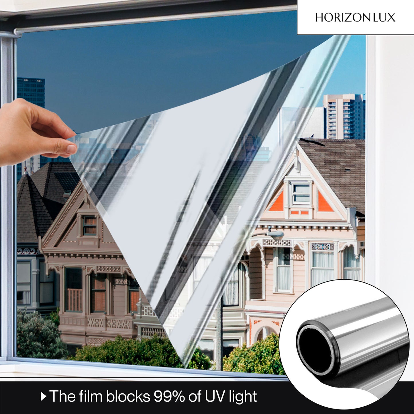 HorizonLux™ Window Privacy Film (Extra Large Width)