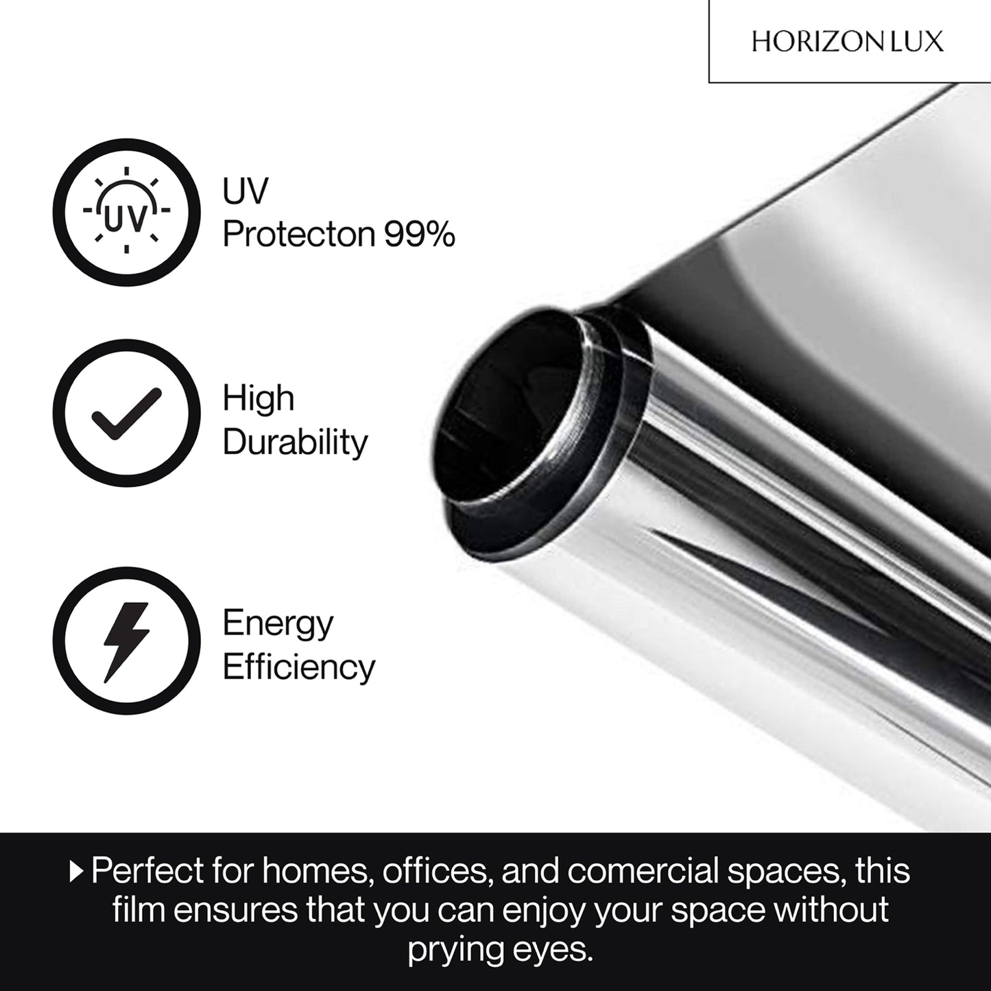 HorizonLux™ Window Privacy Film (Extra Large Width)