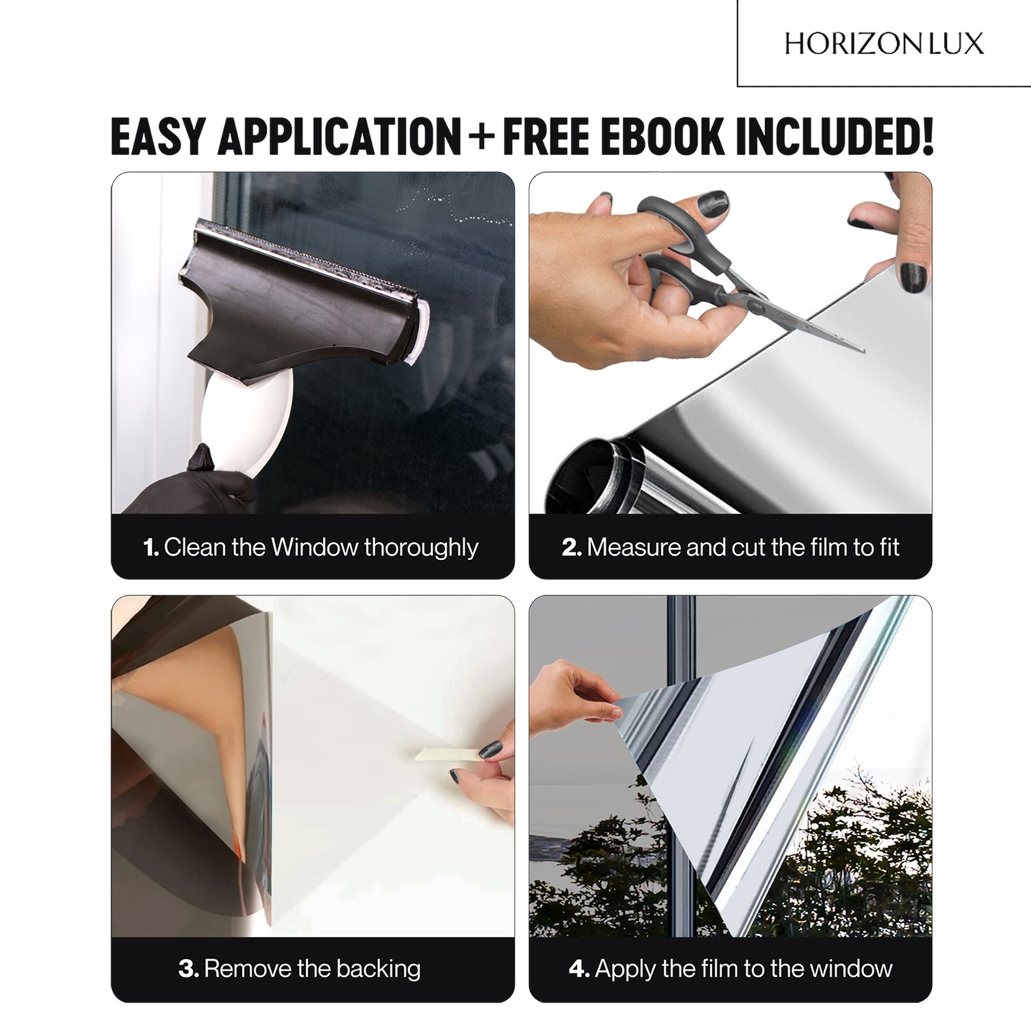 HorizonLux™ Window Privacy Film (Extra Large Width)