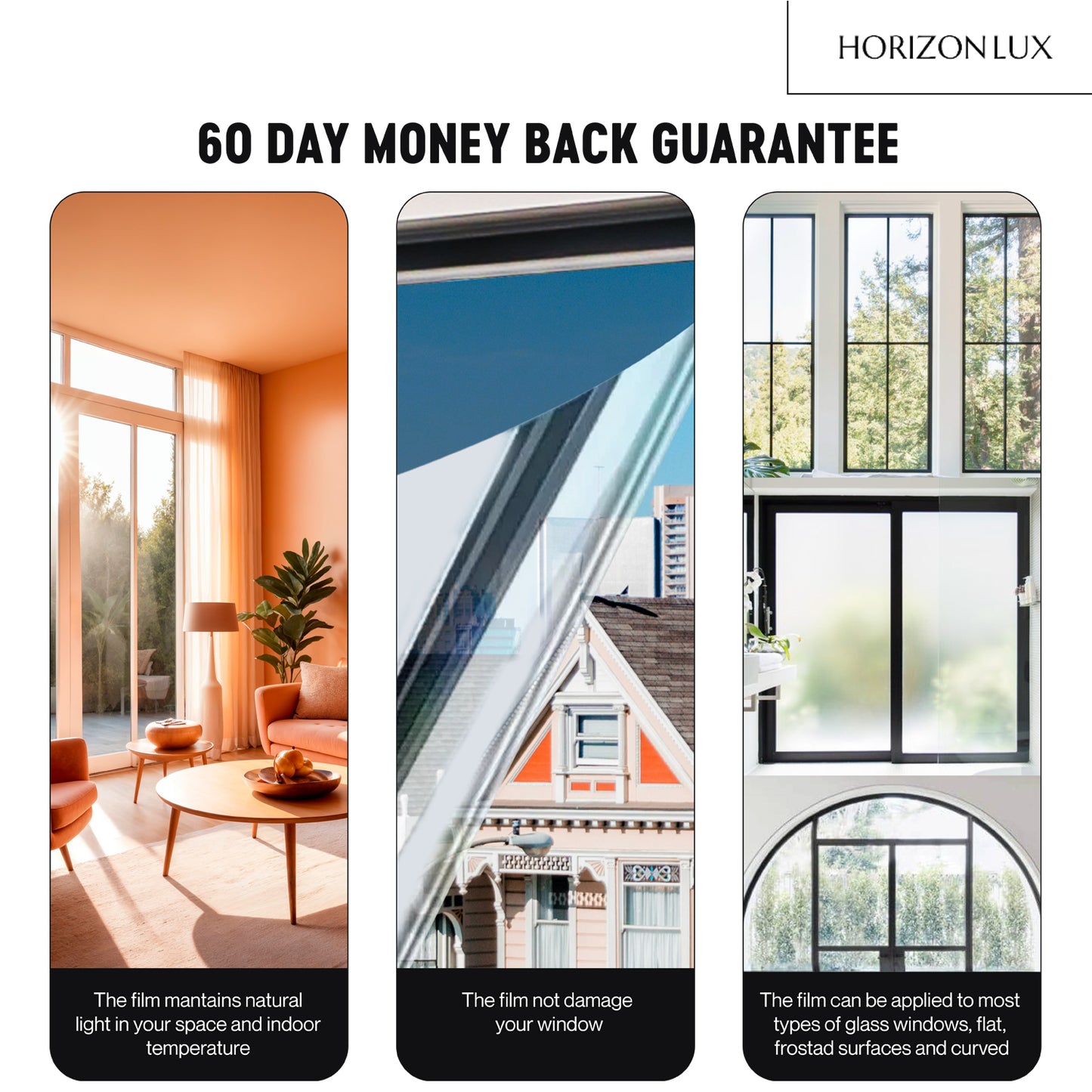 HorizonLux™ Window Privacy Film (Extra Large Width)