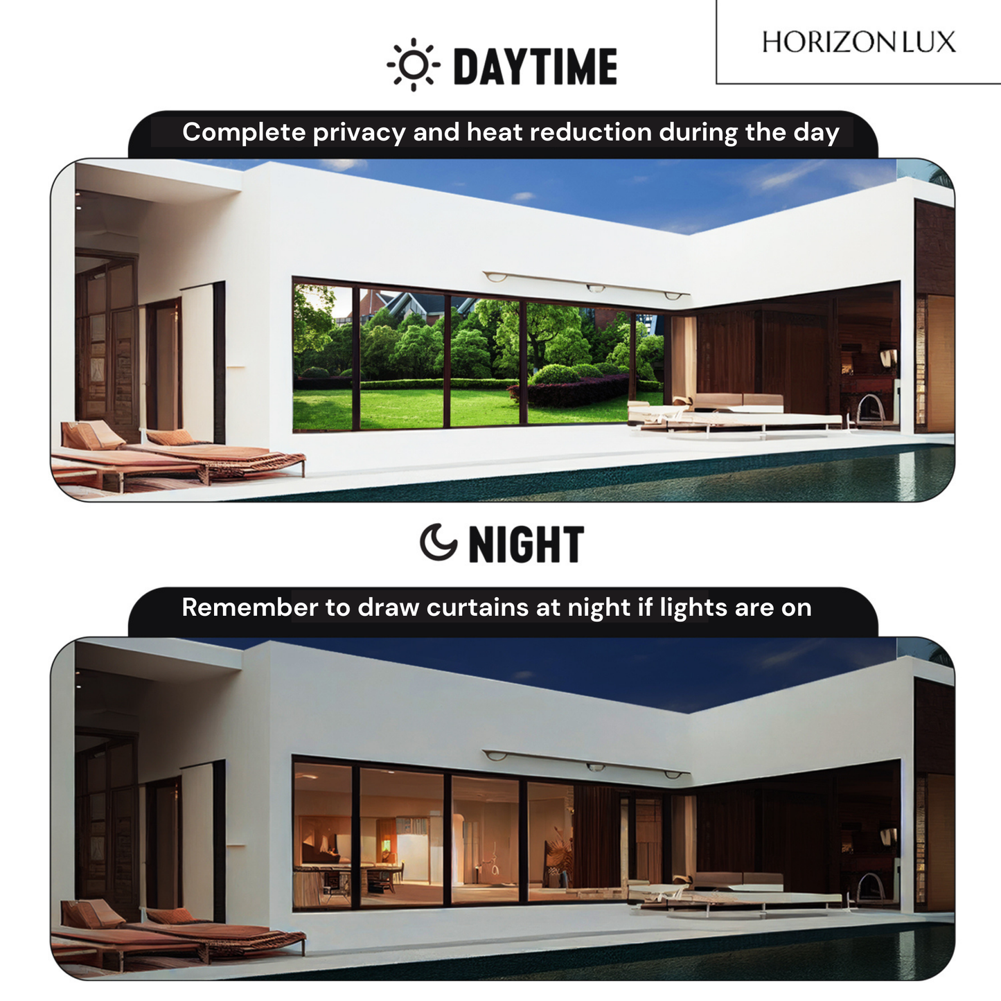 HorizonLux™ Window Privacy Film